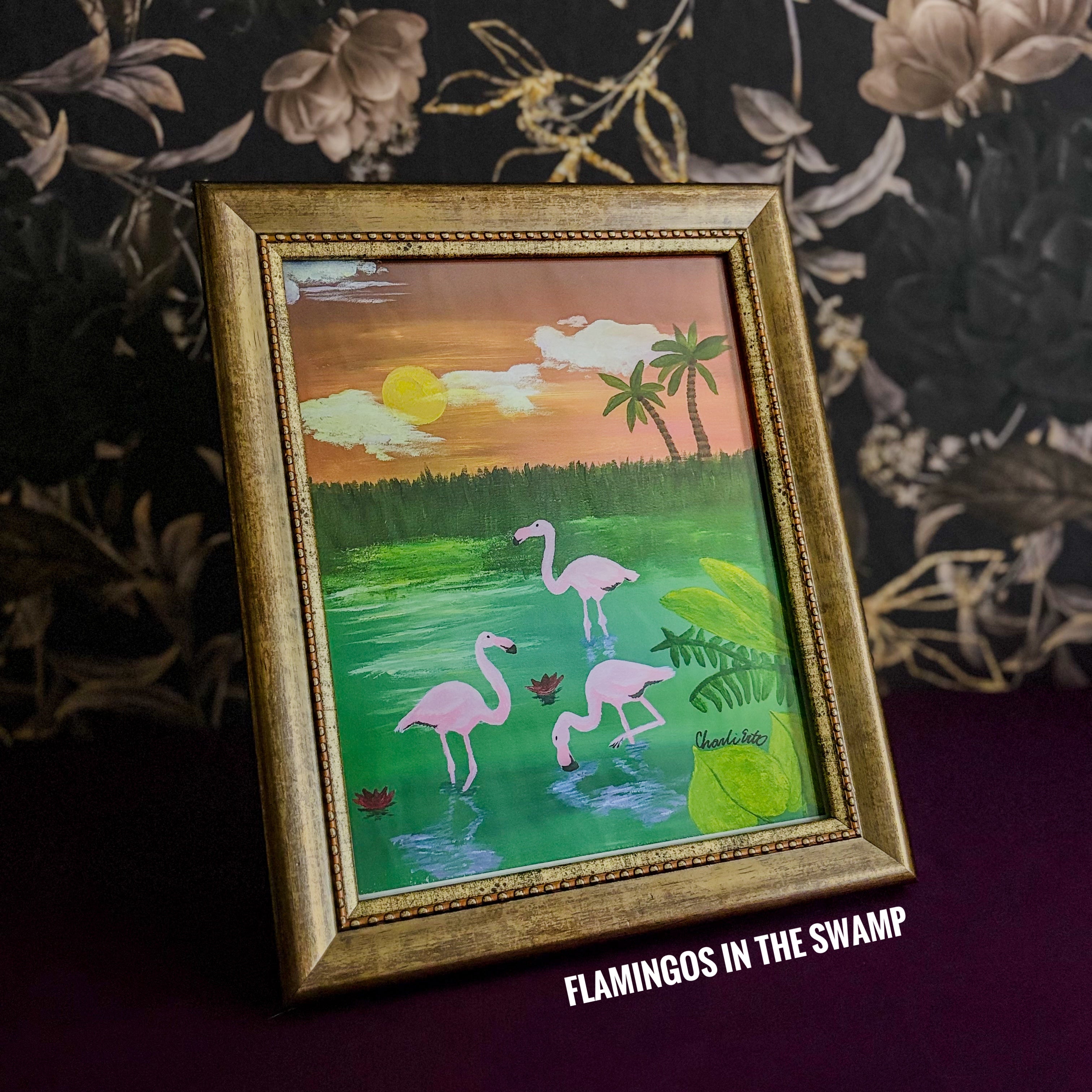 Gold Framed Print